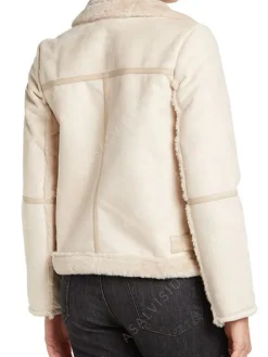Asal Vision Leather Jackets | Women’s Fur Shearling Leather Jacket Ivory