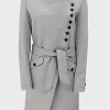 Asal Vision Women Coats | Wool Coats | Women’s Wool Belted Coat Grey