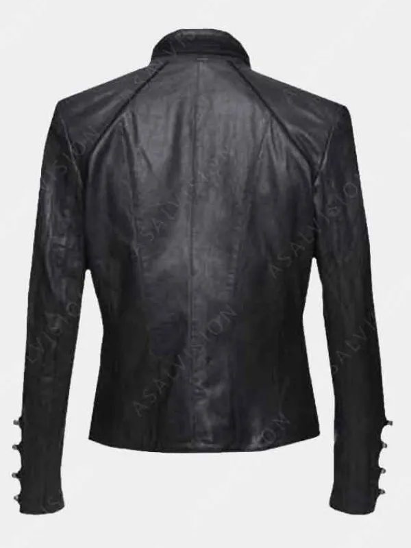 Asal Vision Black Jackets | Leather Jackets | Womens Military Style Leather Jacket Black