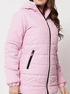 Asal Vision Puffer Jackets | Women’s Puffer Jacket With Hood Pink