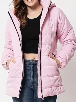 Asal Vision Puffer Jackets | Women’s Puffer Jacket With Hood Pink