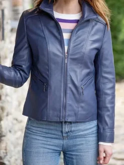 Asal Vision Blue Jackets | Leather Jackets | Women’s Real Leather Fashion Jacket Blue
