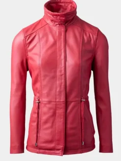 Asal Vision Leather Jackets | Women’s Real Leather Fashion Jacket Red
