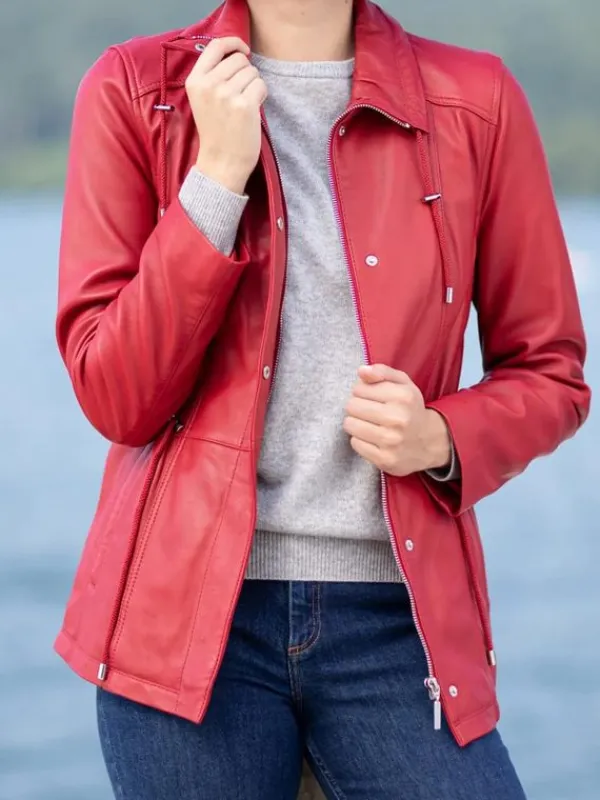 Asal Vision Leather Jackets | Women’s Real Leather Fashion Jacket Red