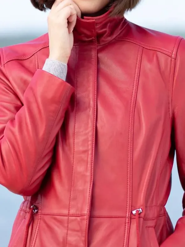 Asal Vision Leather Jackets | Women’s Real Leather Fashion Jacket Red