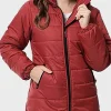 Asal Vision Puffer Jackets | Women’s Puffer Hooded Jacket Red
