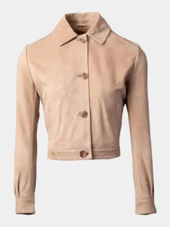 Asal Vision Suede Jackets | Leather Jackets | Women’s Color Suede Leather Fashion Jacket Sand