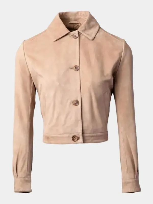 Asal Vision Suede Jackets | Leather Jackets | Women’s Color Suede Leather Fashion Jacket Sand