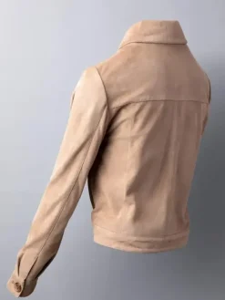 Asal Vision Suede Jackets | Leather Jackets | Women’s Color Suede Leather Fashion Jacket Sand