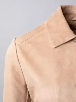 Asal Vision Suede Jackets | Leather Jackets | Women’s Color Suede Leather Fashion Jacket Sand