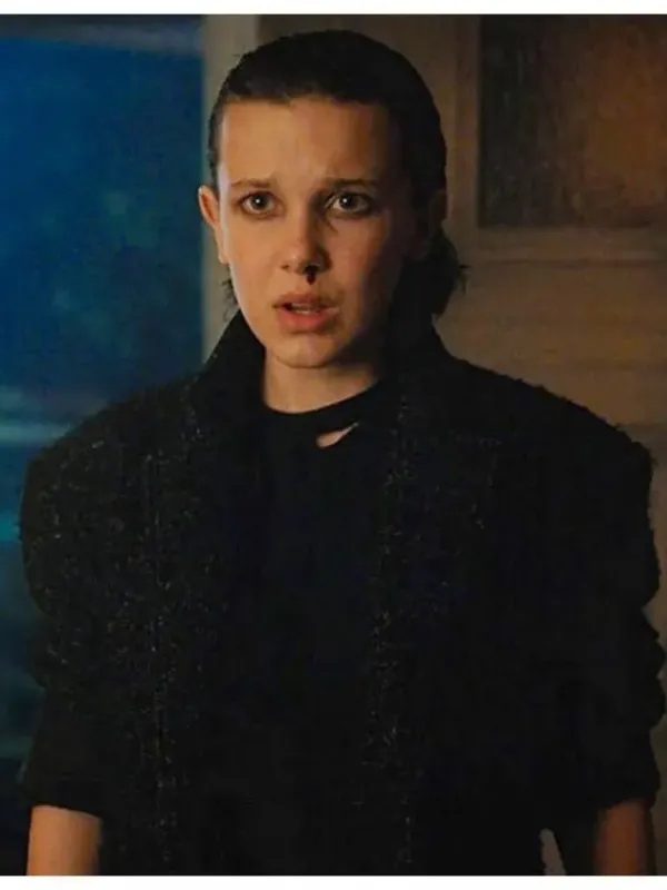 Asal Vision Women Coats | Women’s Stranger Things Season 3 Eleven Coat Black