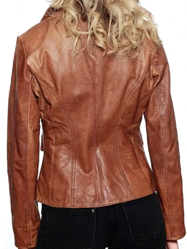 Asal Vision Blazers | Brown Jackets | Women’s Vintage Leather Blazer Jacket Brown