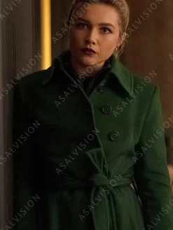 Asal Vision Women Coats | Yelena Belova Hawkeye Trench Coat Green