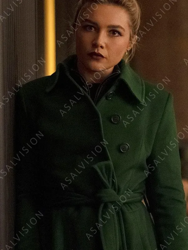 Asal Vision Women Coats | Yelena Belova Hawkeye Trench Coat Green