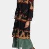 Asal Vision Women Coats | Yellowstone Beth Dutton Season 5 Coat Black Printed