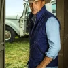 Asal Vision Vests | Yellowstone John Dutton Quilted Vest Blue