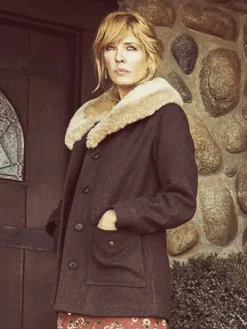 Asal Vision Women Coats | Yellowstone Kelly Reilly Shearling Coat Brown