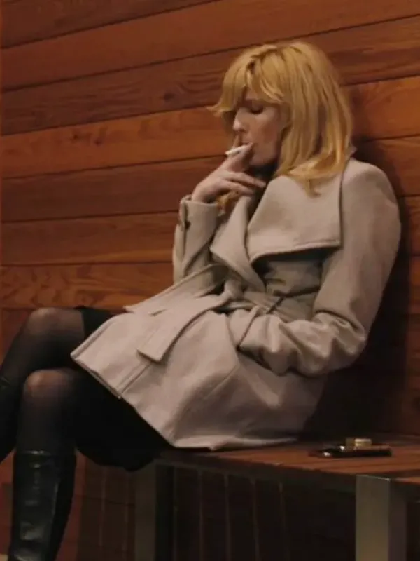 Asal Vision Women Coats | Yellowstone Kelly Reilly Wool Coat White