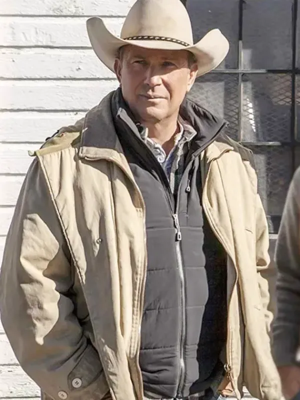 Asal Vision Cotton Jackets | Yellowstone Kevin Costner Western Jacket Beige
