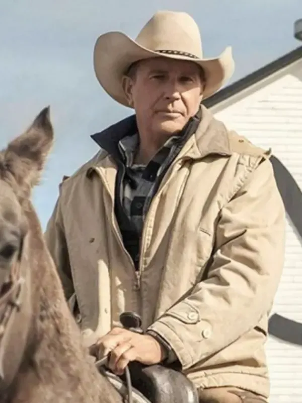 Asal Vision Cotton Jackets | Yellowstone Kevin Costner Western Jacket Beige