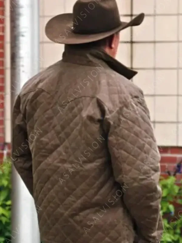 Asal Vision Cotton Jackets | Yellowstone Kevin Costner Quilted Jacket Brown