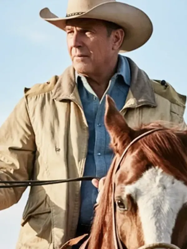 Asal Vision Cotton Jackets | Yellowstone Kevin Costner Western Jacket Beige