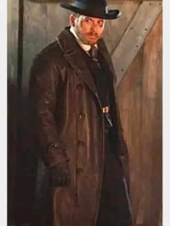 Asal Vision Men Coats | Yellowstone Rip Wheeler Leather Coat Black
