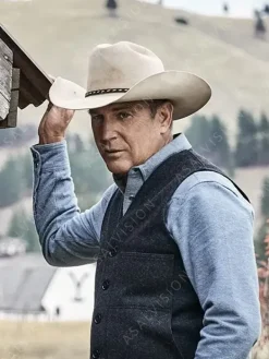 Asal Vision Vests | Yellowstone Season 3 John Dutton Vest Grey