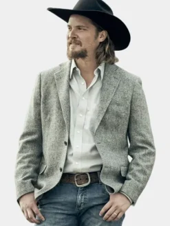 Asal Vision Blazers | Yellowstone Season 3 Luke Grimes Blazer Grey