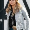 Asal Vision Denim Jackets | Yellowstone Season 3 Nicole Duke Denim Jacket Ice Blue
