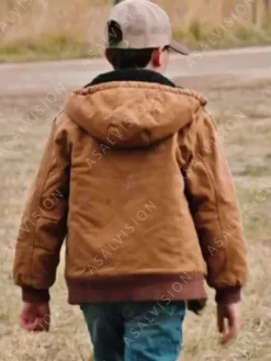 Asal Vision Cotton Jackets | Yellowstone Tate Dutton Hooded Jacket Brown