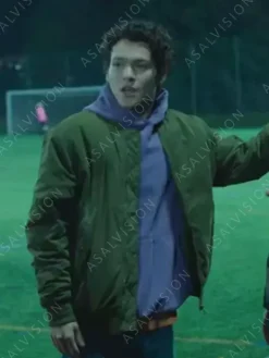 Asal Vision Cotton Jackets | Young Royals Omar Rudberg Bomber Jacket Green