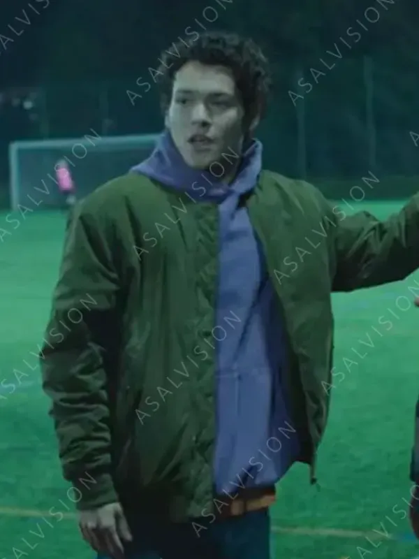 Asal Vision Cotton Jackets | Young Royals Omar Rudberg Bomber Jacket Green