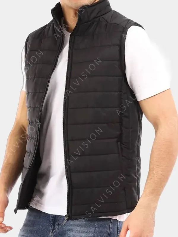 Asal Vision Vests | Your Place or Mine Peter Coleman Puffer Vest Black